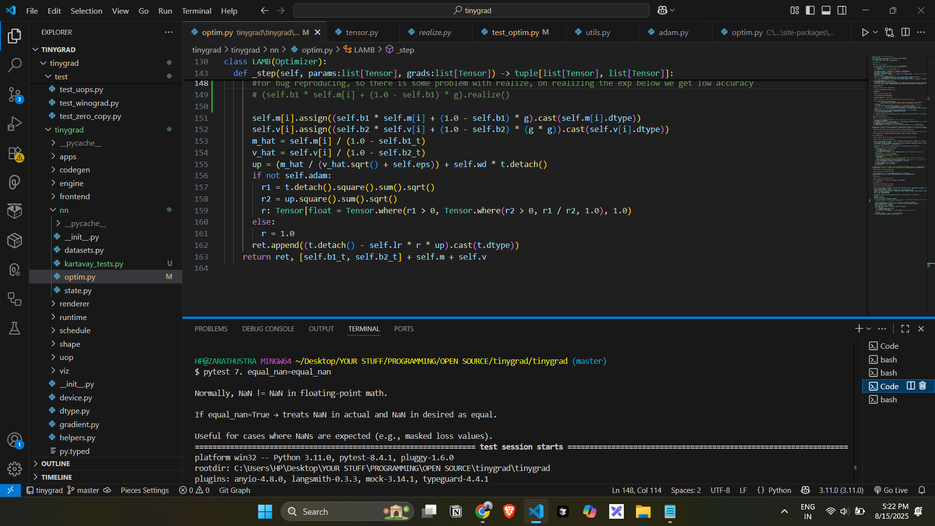 Gradient descent formula